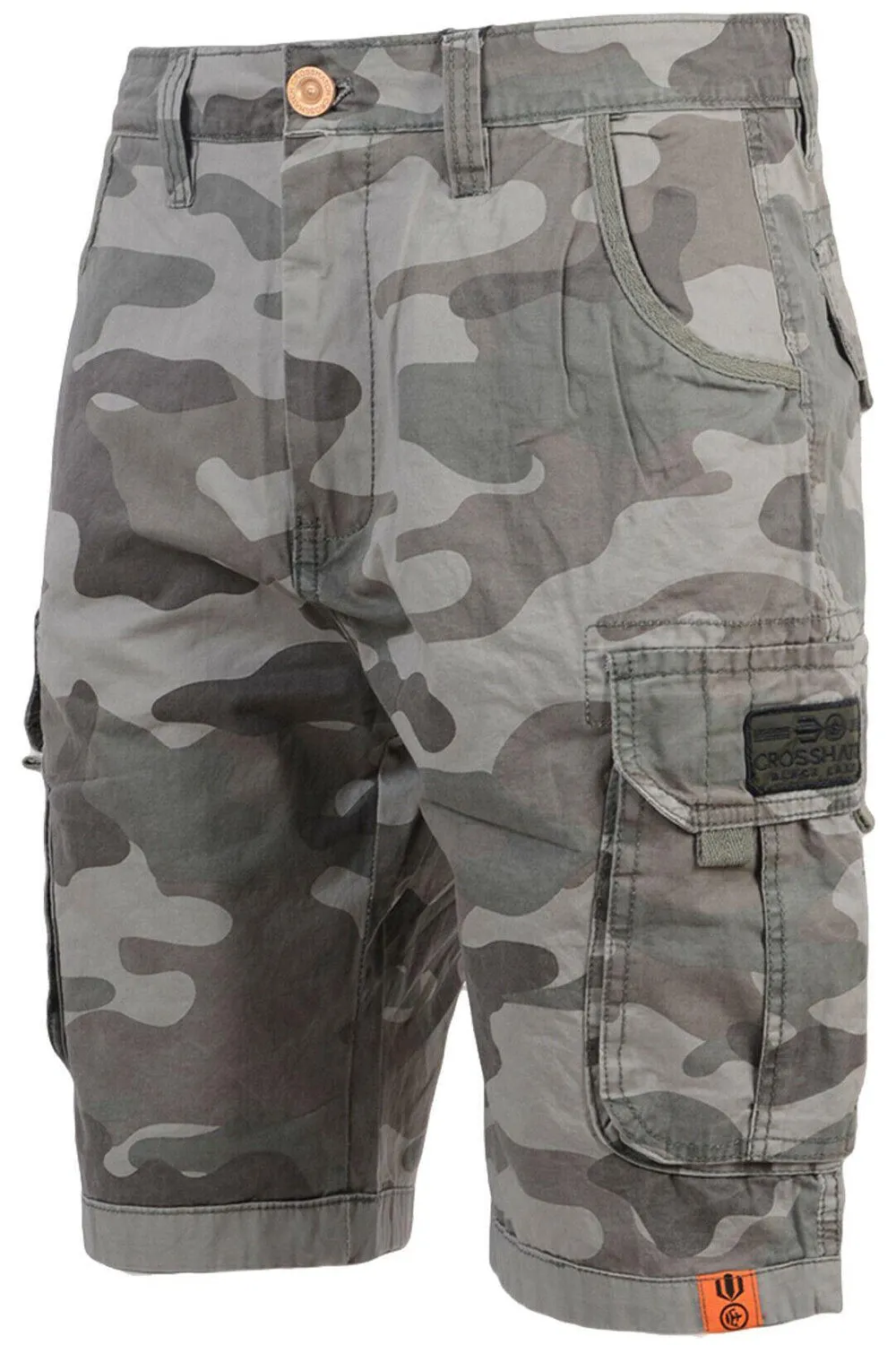 Mens Camo Cargo Knee Length Shorts