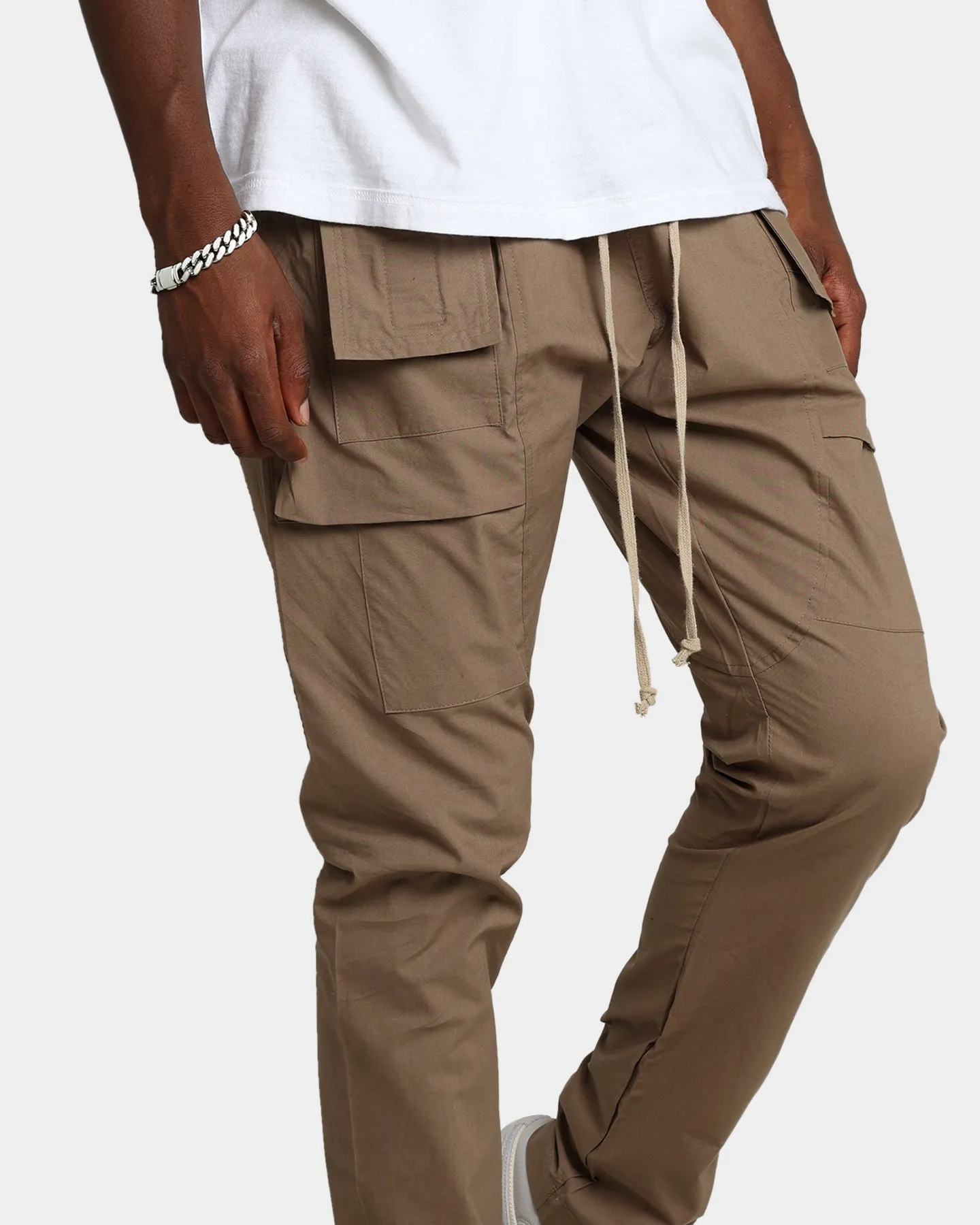 MNML Drop Crotch Cargo Pants Stone