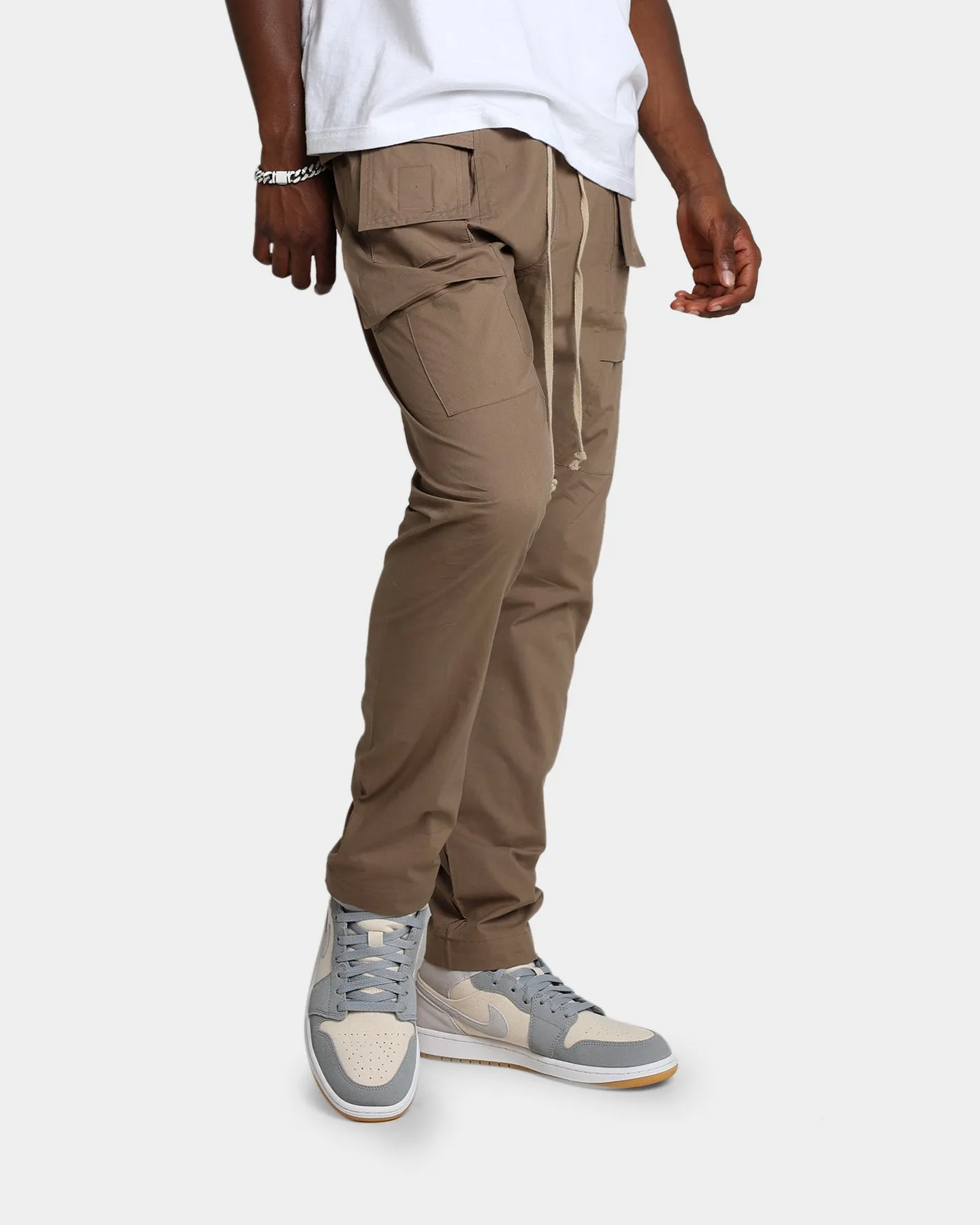 MNML Drop Crotch Cargo Pants Stone