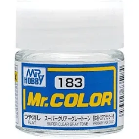 Mr. Hobby C183 Mr. Color Flat Super Clear Gray Tone Lacquer Paint 10ml