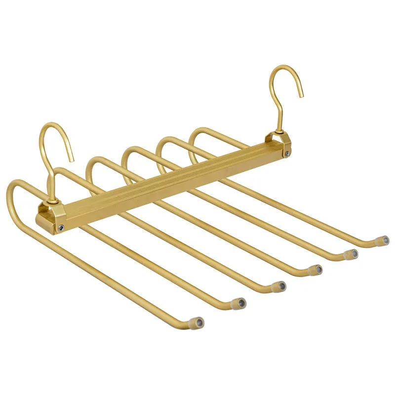 Multi-layer Hanger Aluminum Alloy Trouser Press Household Magic Pants Rack