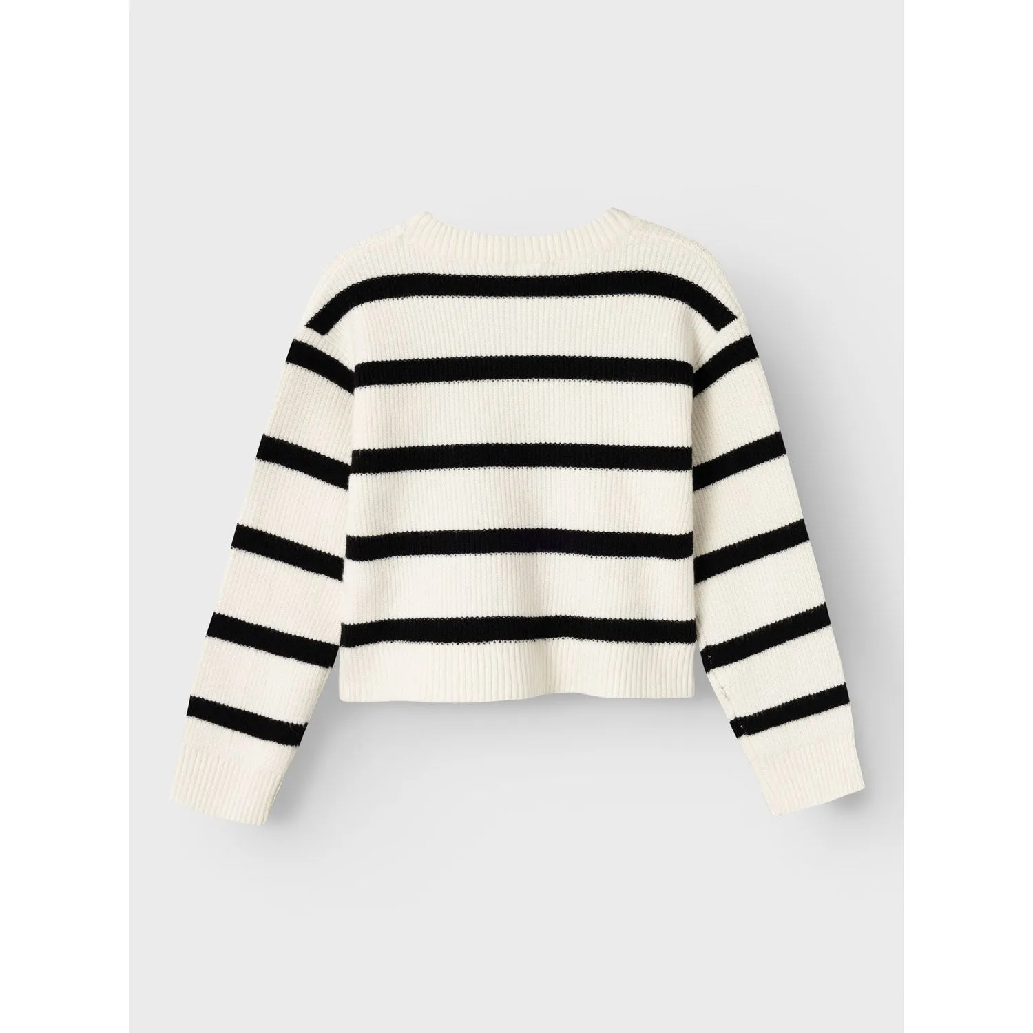 Name It Jet Stream W. Black Stripes Nilla Short Knit Blouse