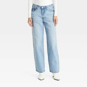 New - Women's Mid-Rise Studded 90's Baggy Jeans - Universal Thread