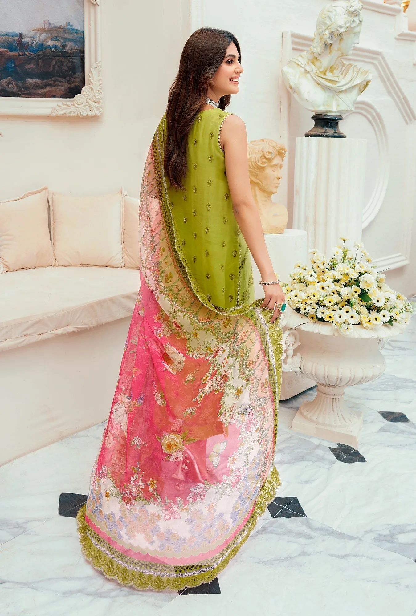 Noor by Saadia Asad · Chiffon Laserkari Collection  – D1-BUENA