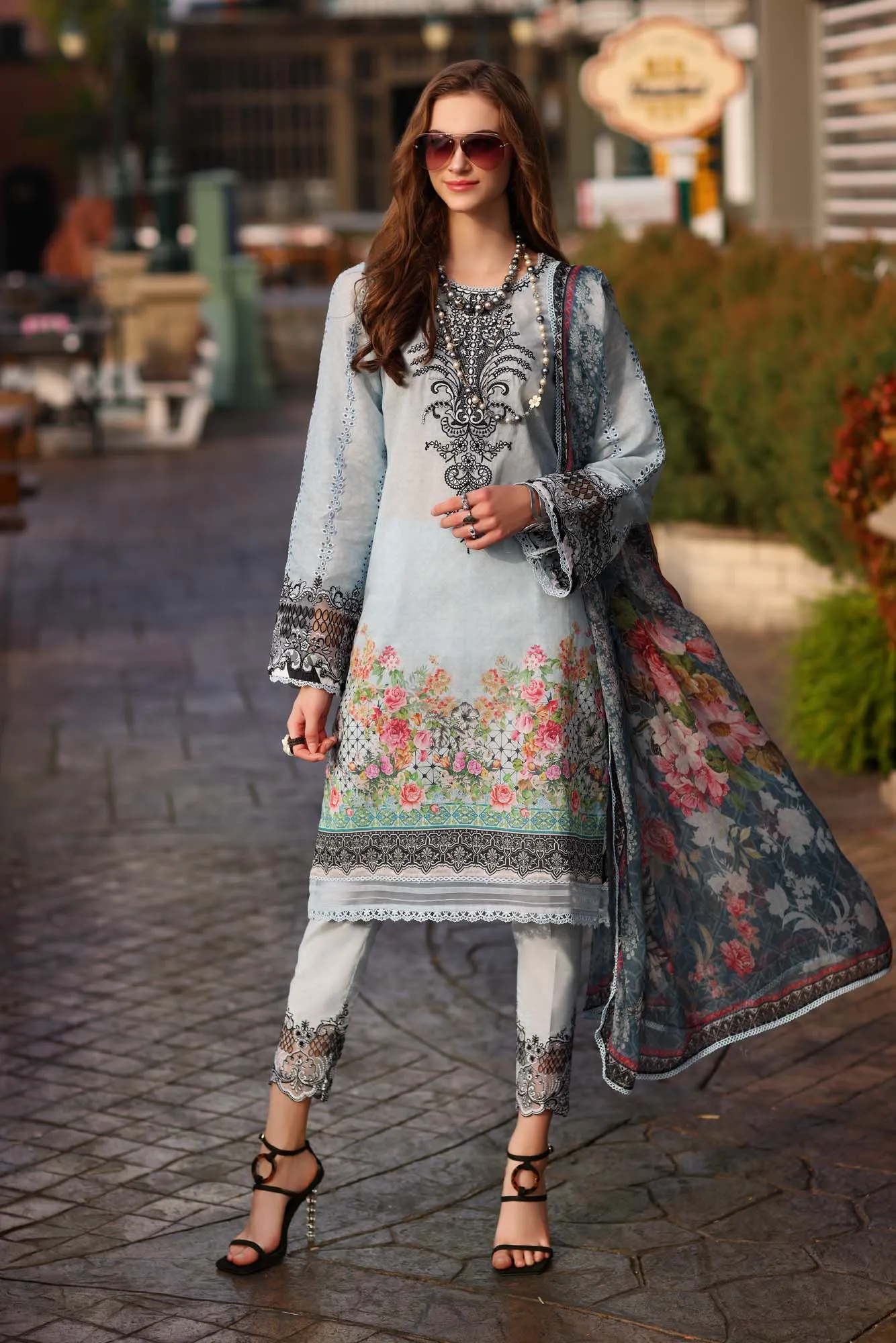 Noor by Saadia Asad Luxe PrintKari Lawn Collection – D7-B