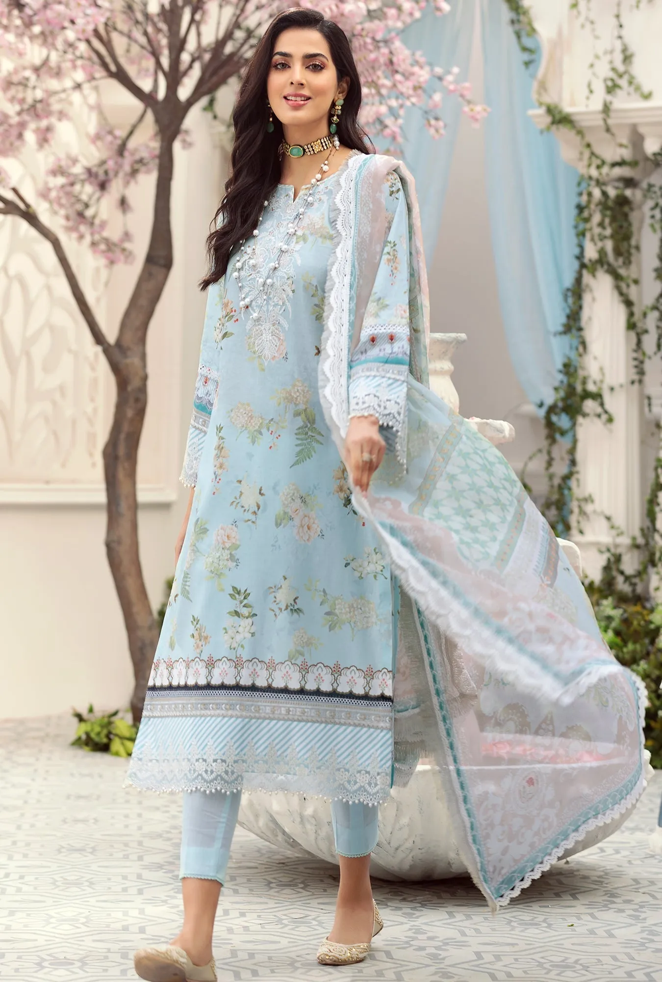 Noor Prints by Saadia Asad Lawn Collection 2022 – D6-A