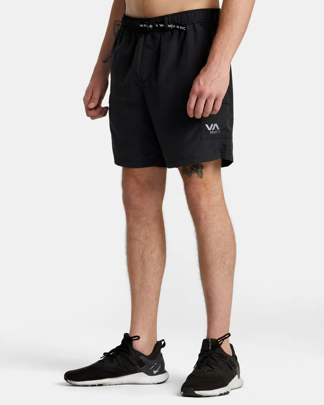 Outsider Packable Cargo Shorts Utility Shorts - Black