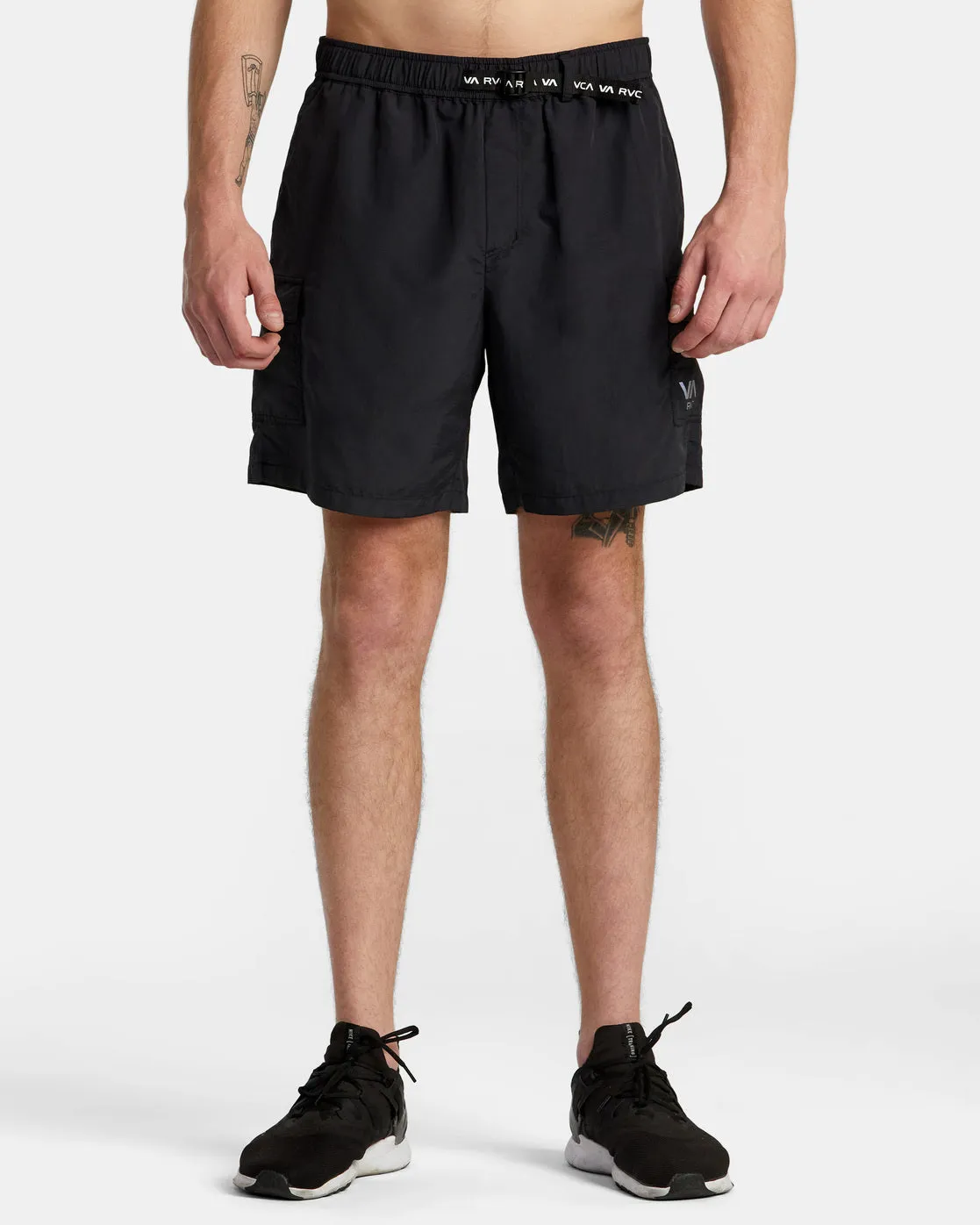 Outsider Packable Cargo Shorts Utility Shorts - Black