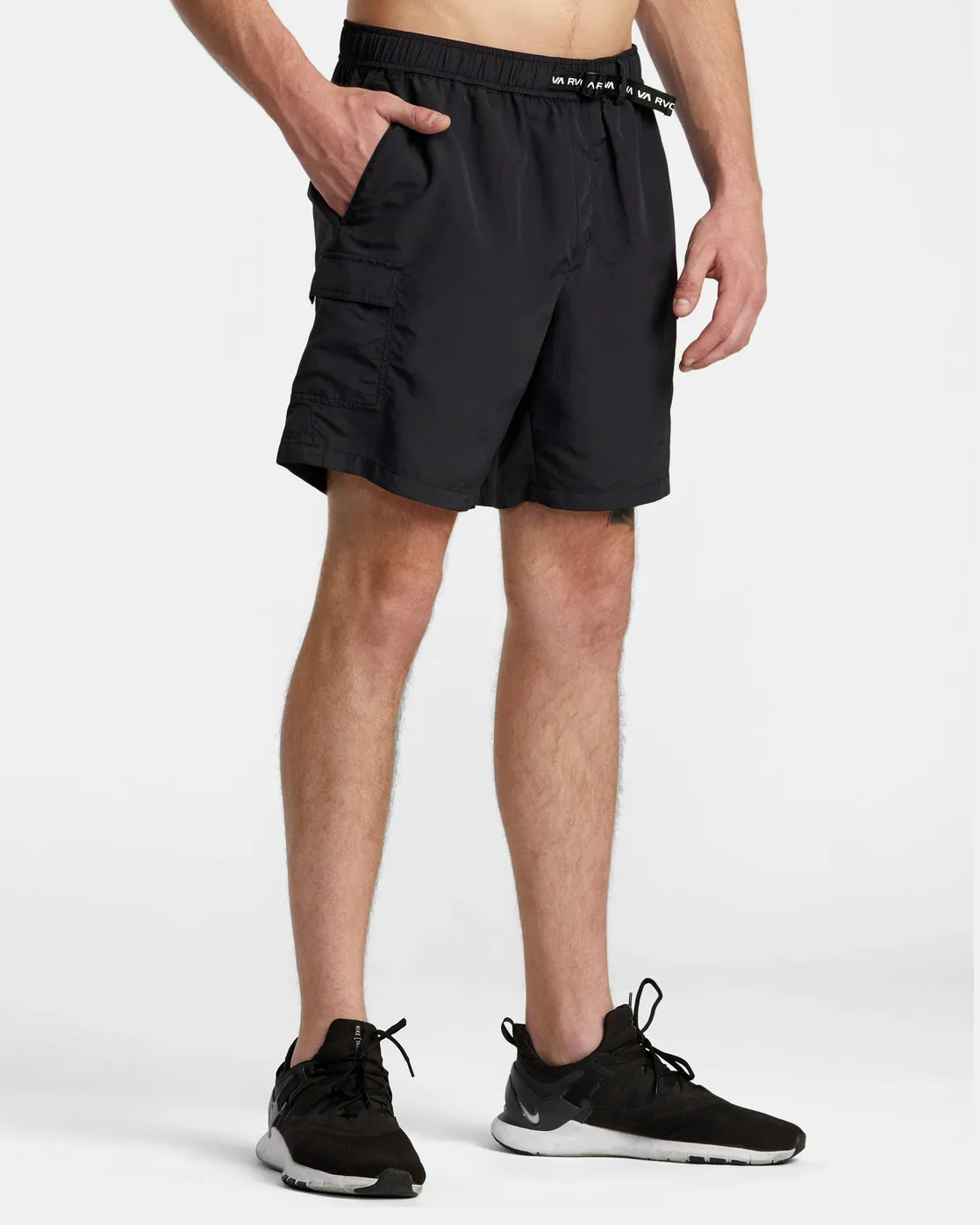 Outsider Packable Cargo Shorts Utility Shorts - Black