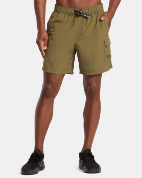 Outsider Packable Cargo Shorts Utility Shorts - Olive