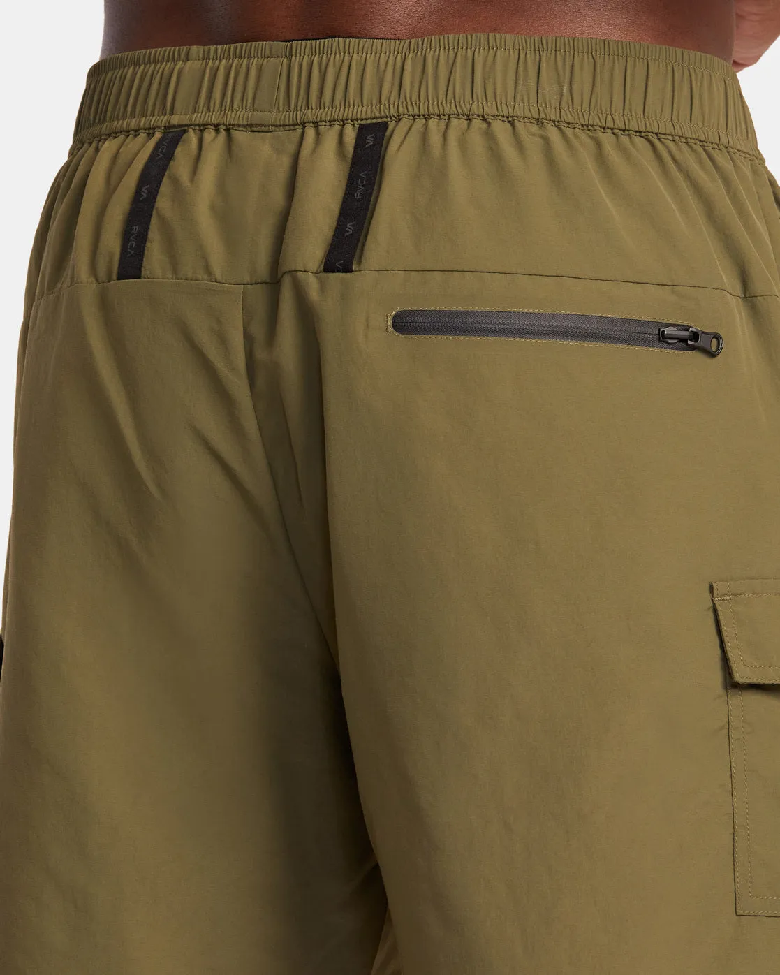 Outsider Packable Cargo Shorts Utility Shorts - Olive