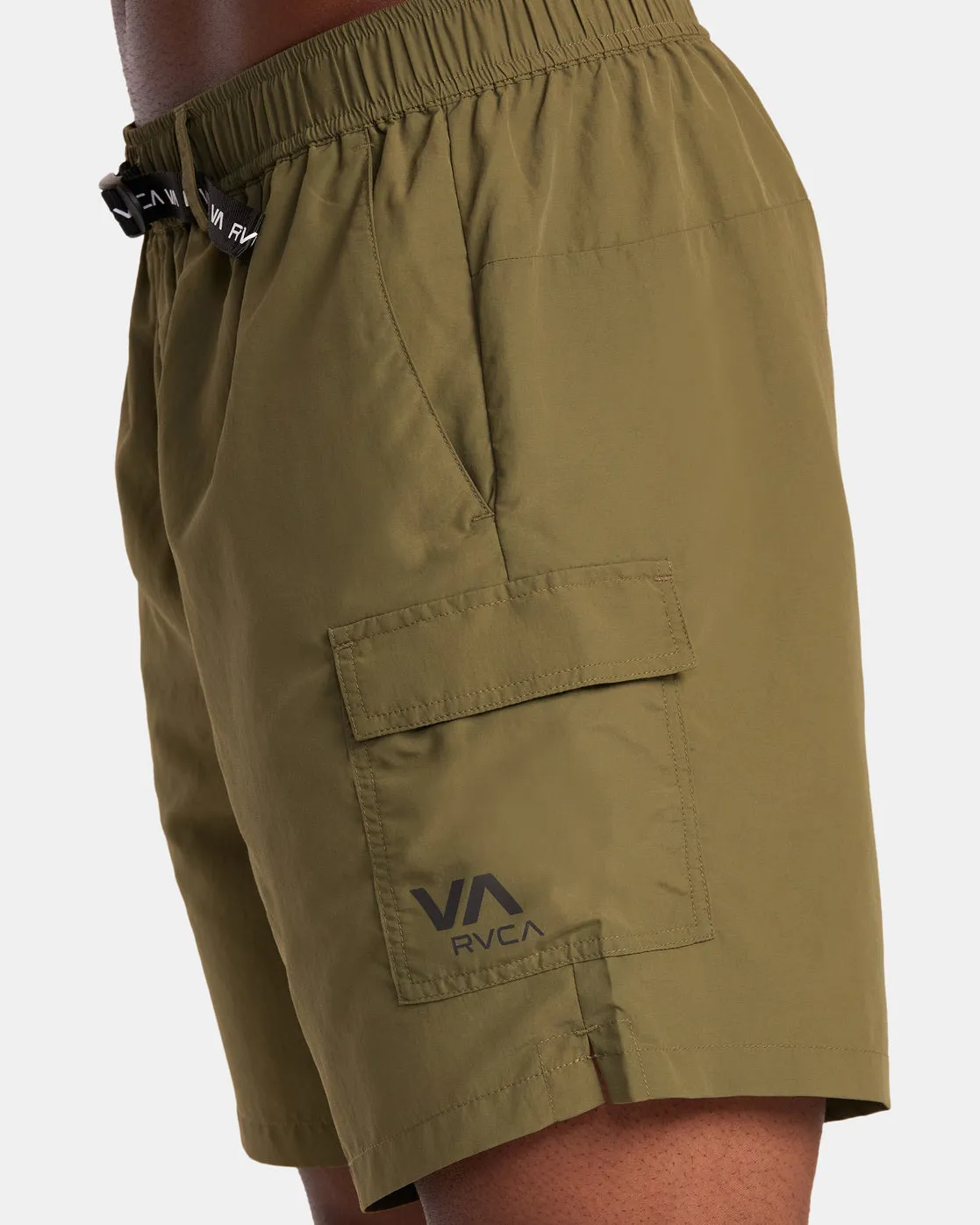 Outsider Packable Cargo Shorts Utility Shorts - Olive