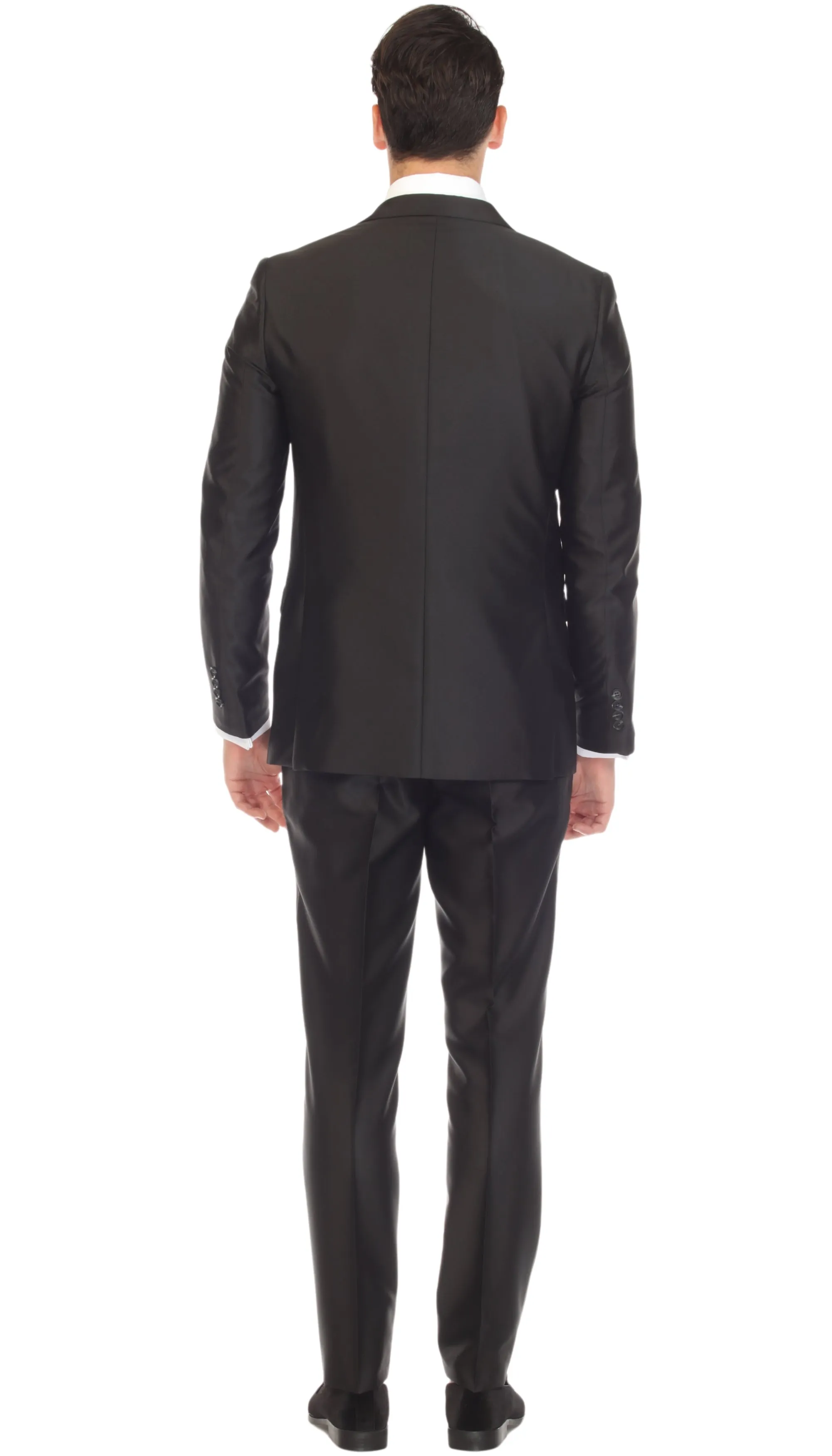 Oxford Black Sharkskin Slim Fit Suit