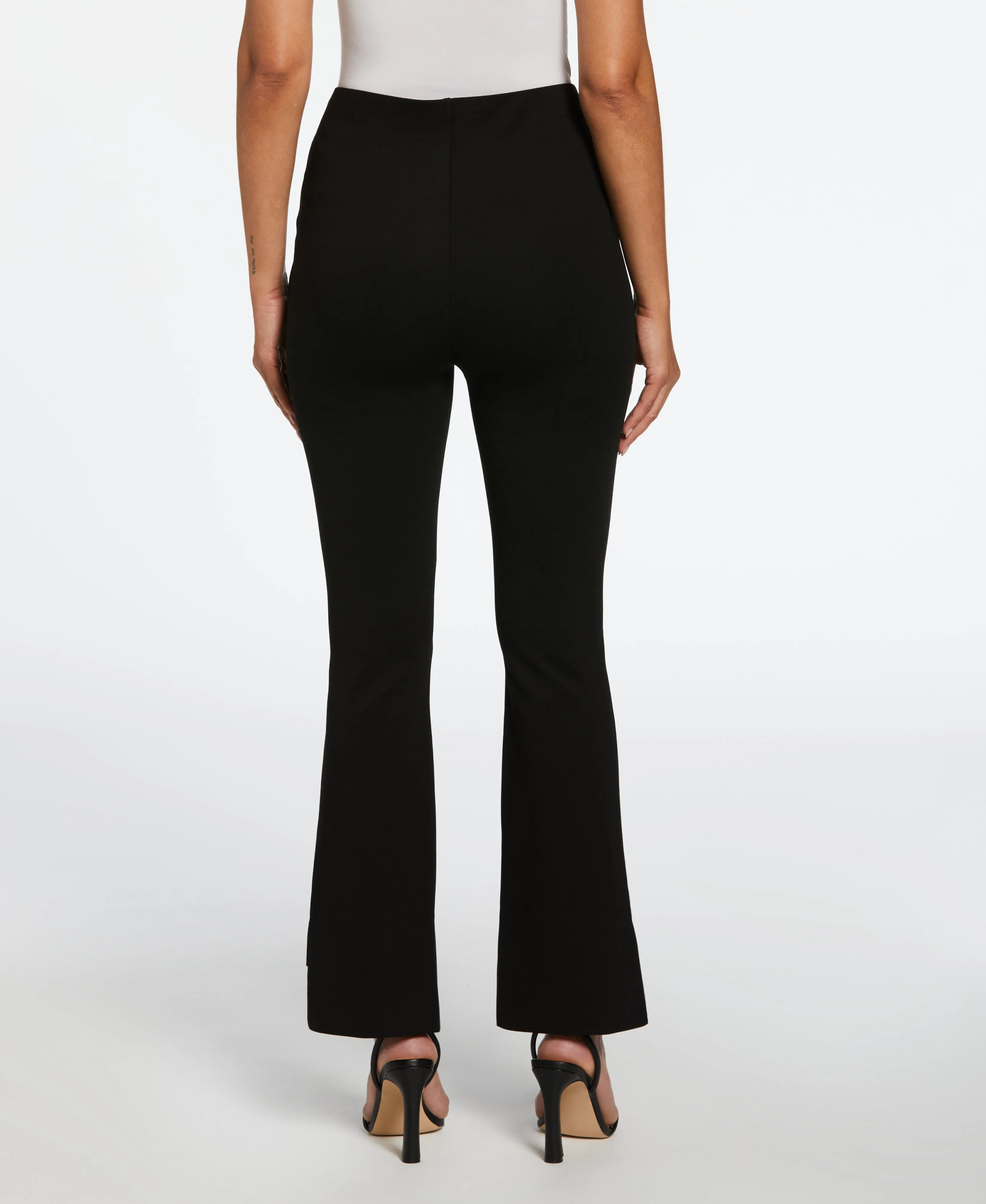 Petite Step Hem Ponte Knit Pull-On Pant