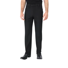 Platini Men's Heath Poly Stretch Western Suit Bootcut Black Pants