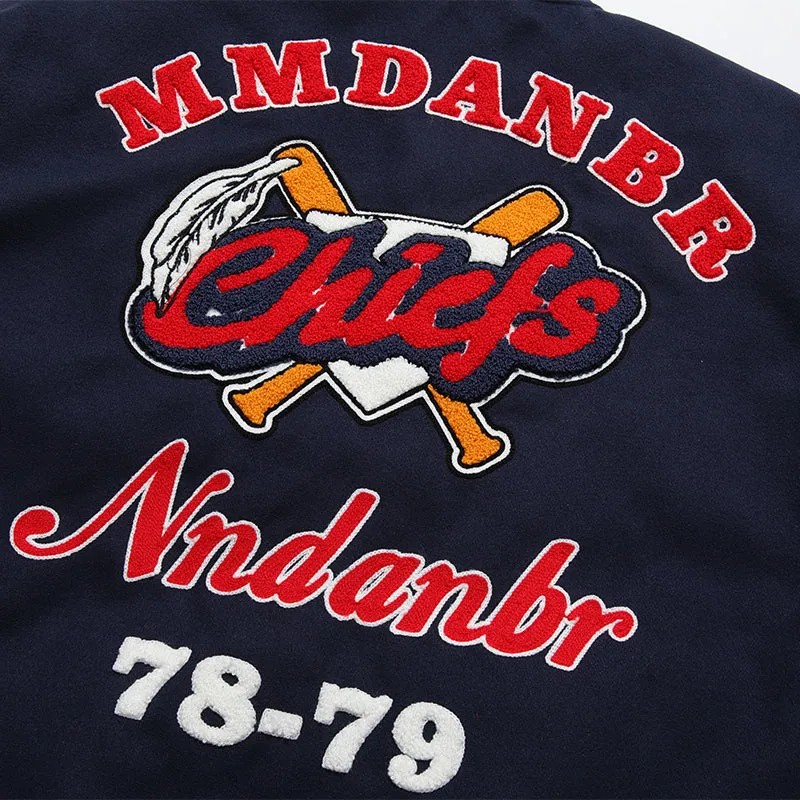 PopFlying Retro Varsity Jacket Baseball Game