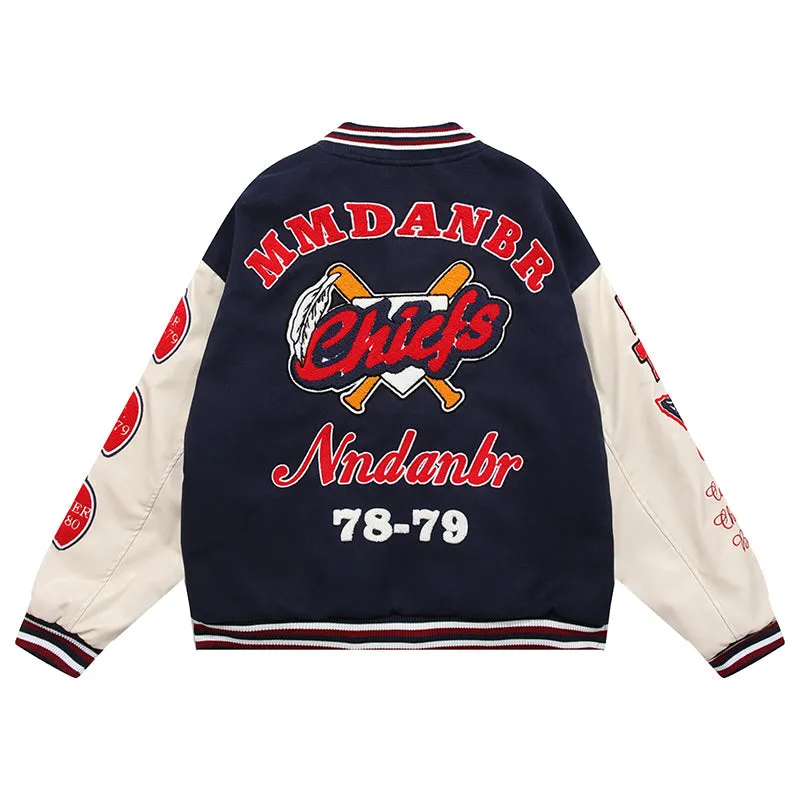 PopFlying Retro Varsity Jacket Baseball Game