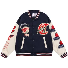 PopFlying Retro Varsity Jacket Baseball Game