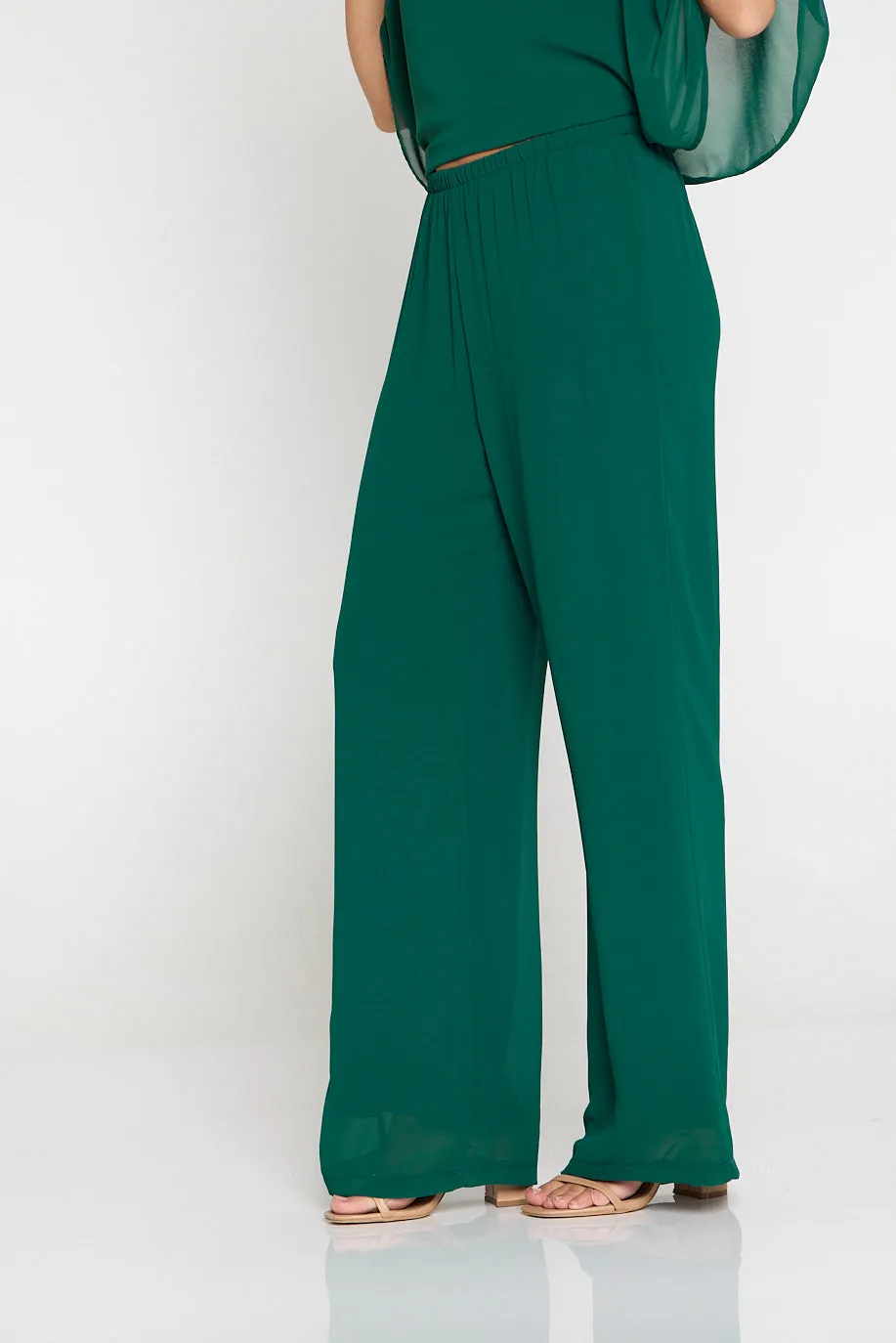 Rendezvous Chiffon Pants - Forest