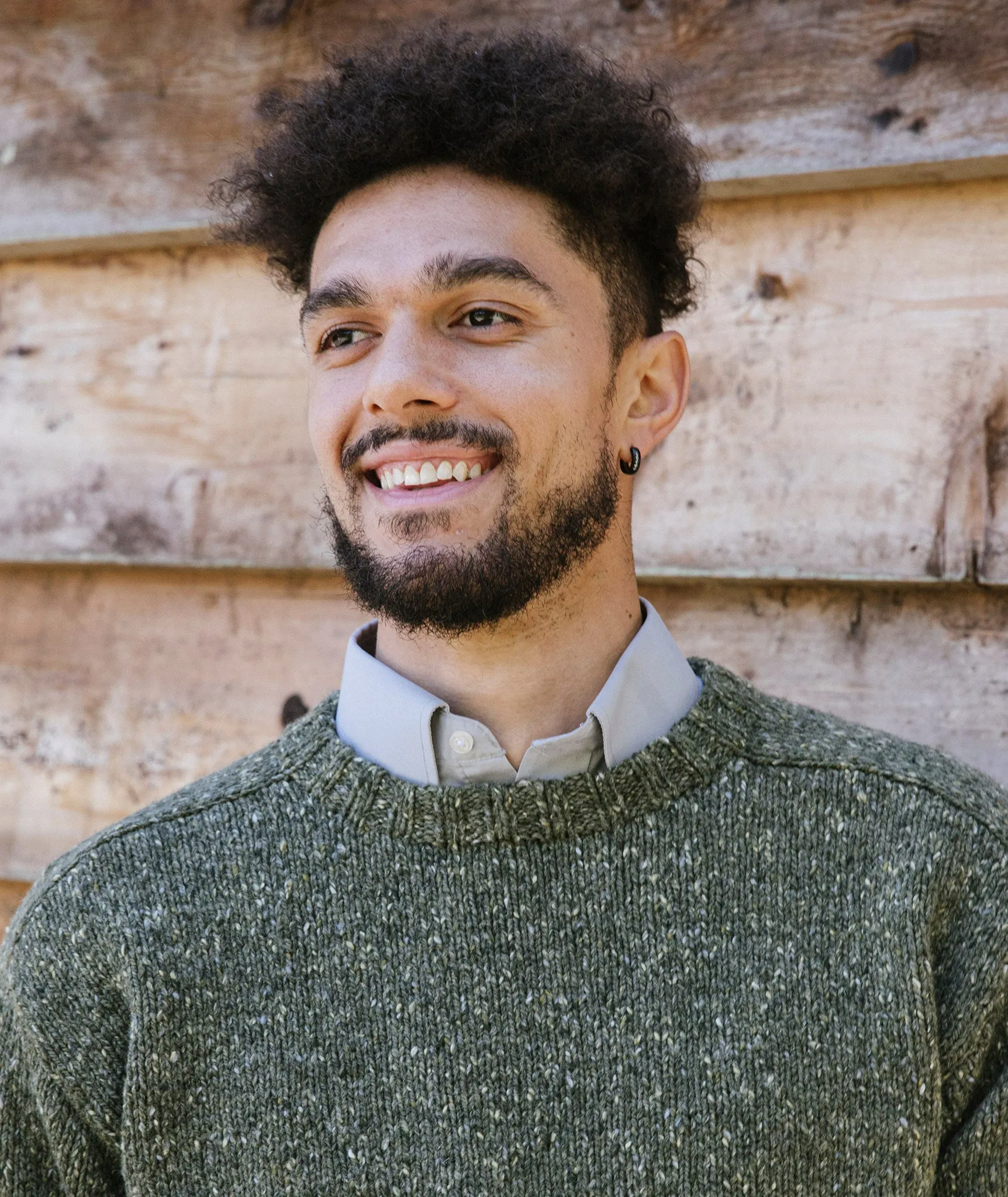 Saddle-Shoulder Men's Pullover: Tapered Body Version Using Kelbourne Woolens Lucky Tweed