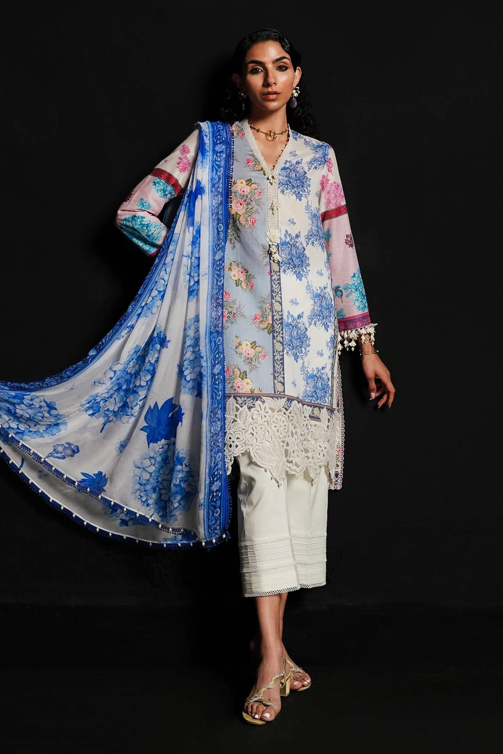 Sana Safinaz Spring/Summer Muzlin Lawn 2024 – M241-003A-3Ci