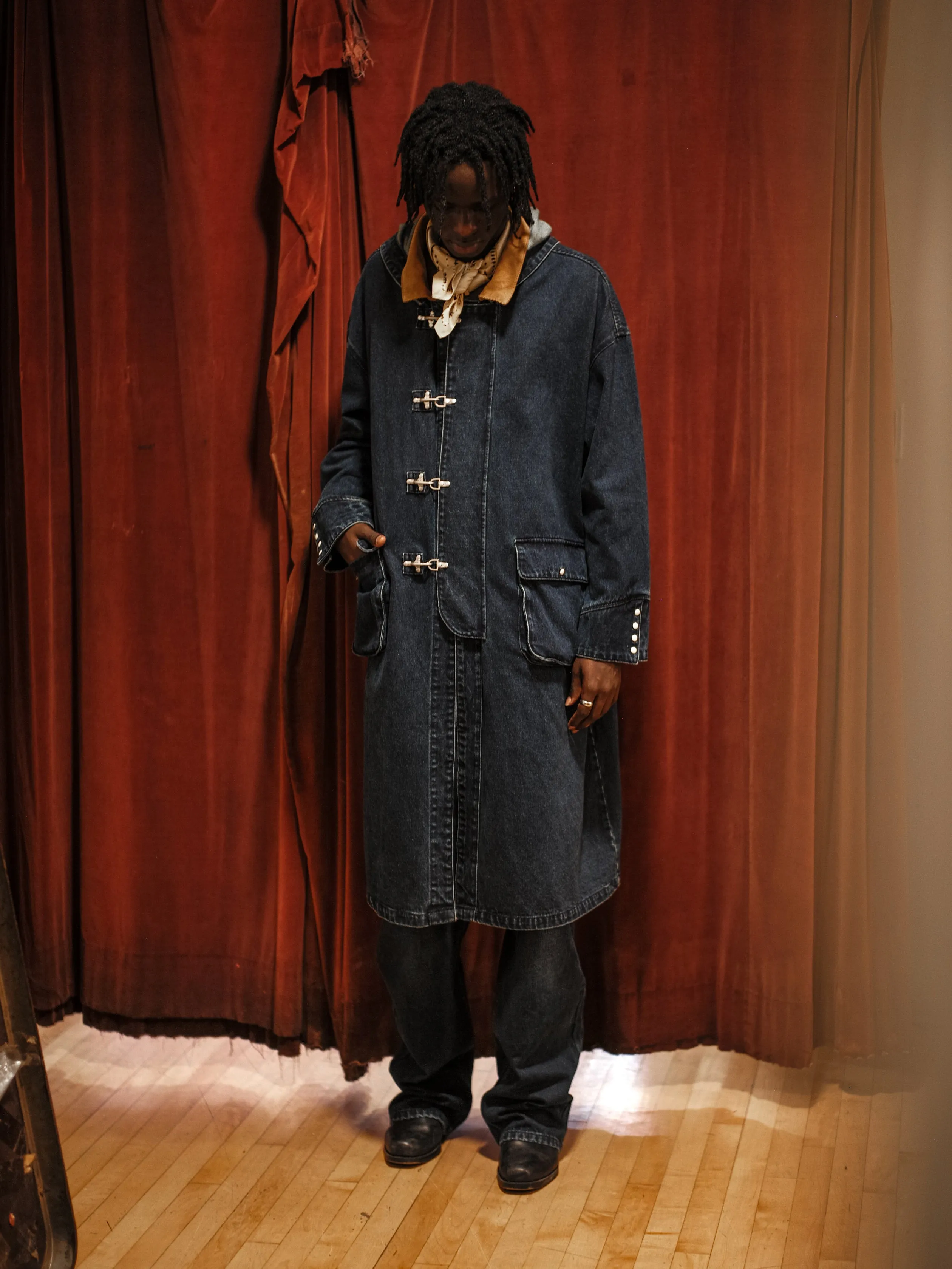 Sargasso Denim Buckle Coat