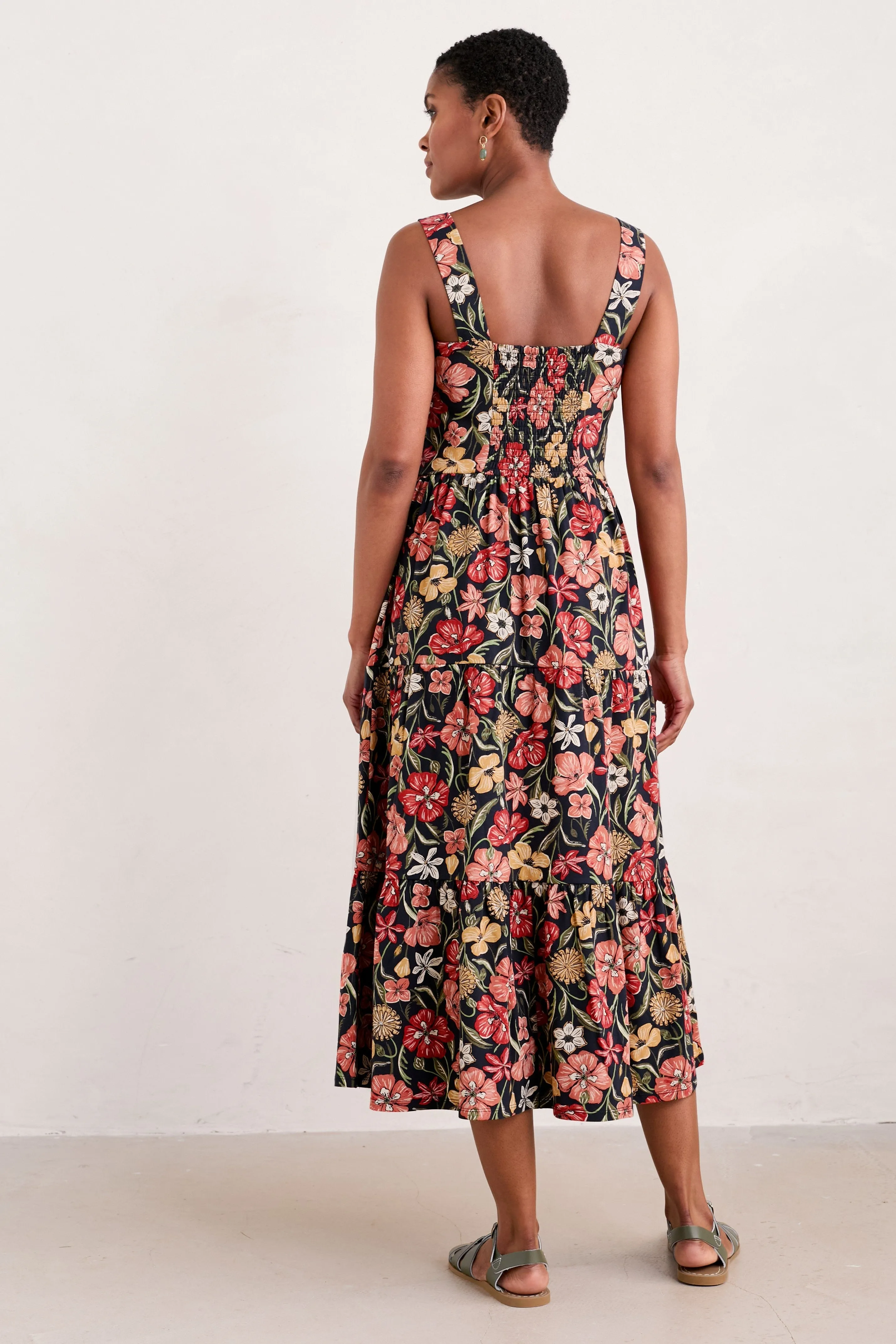 Seasalt Deep Water Dress-Folky Poppy Inkwell