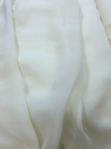 Silk Chiffon - 8mm 44-inches Wide Natural Creamy-White Silk Chiffon