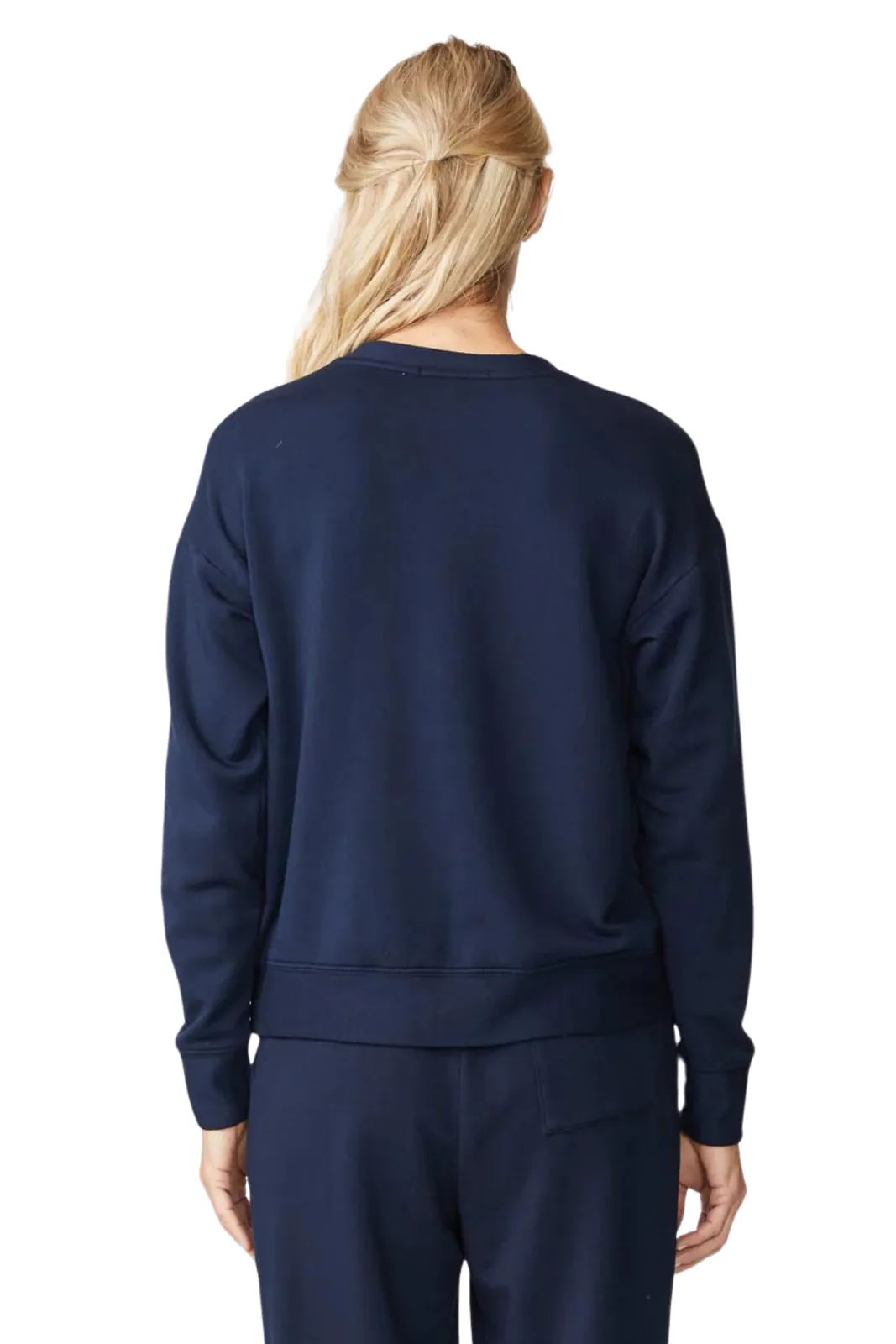 Softest Fleece Crew Neck Pullover, New Navy