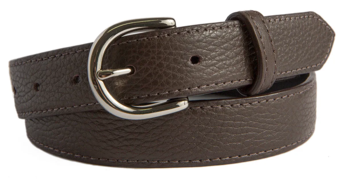 Soho Belt, (1.25") Shiny Silver Buckle