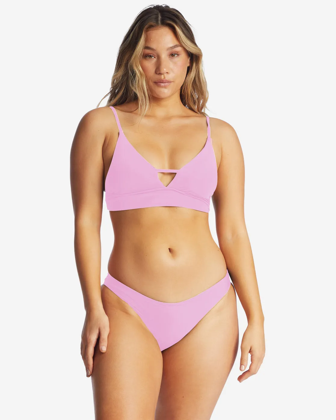 Sol Searcher V-Neck Cami Bikini Top - Paradise Pink