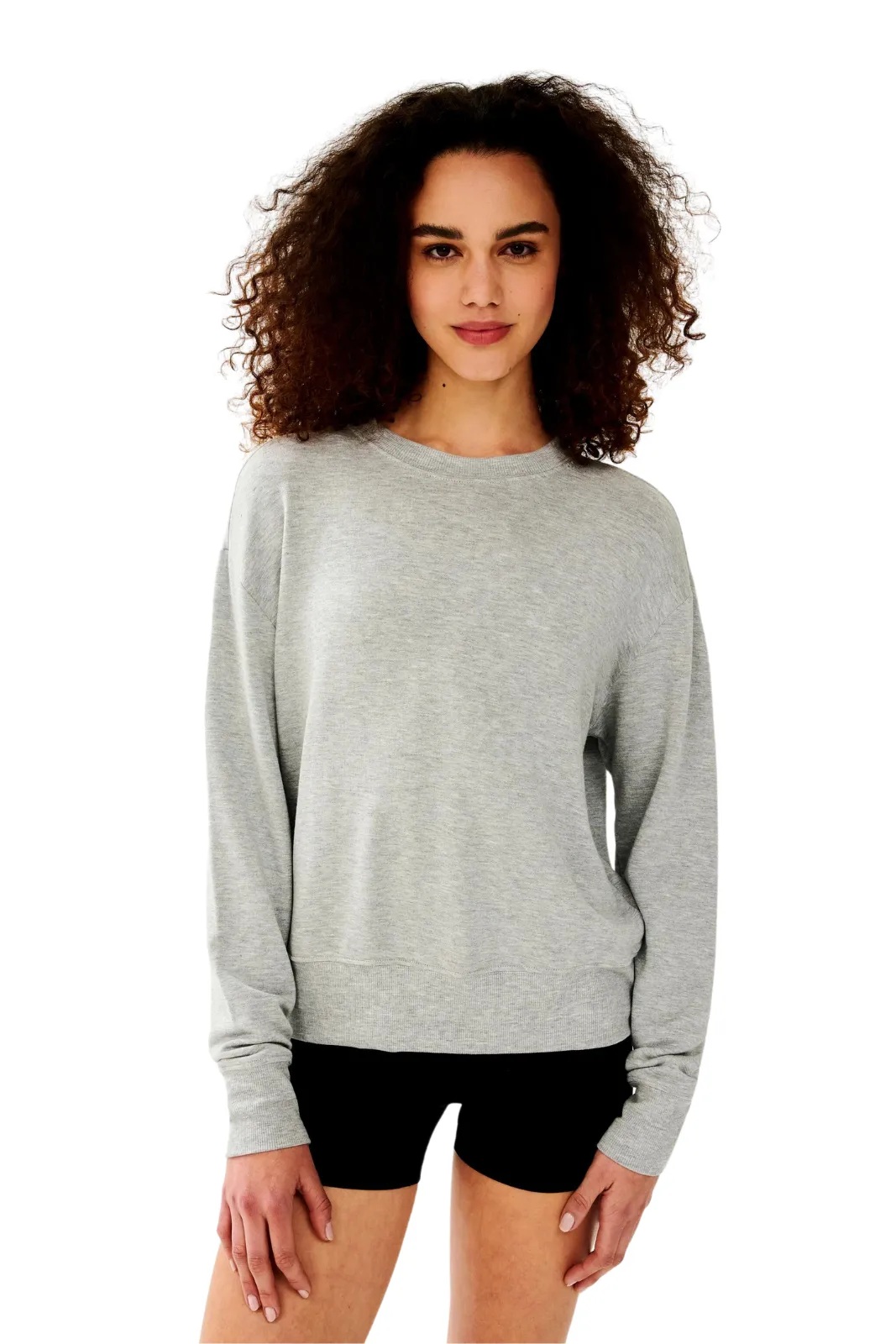 Sonja Fleece Sweatshirt, Heather Grey