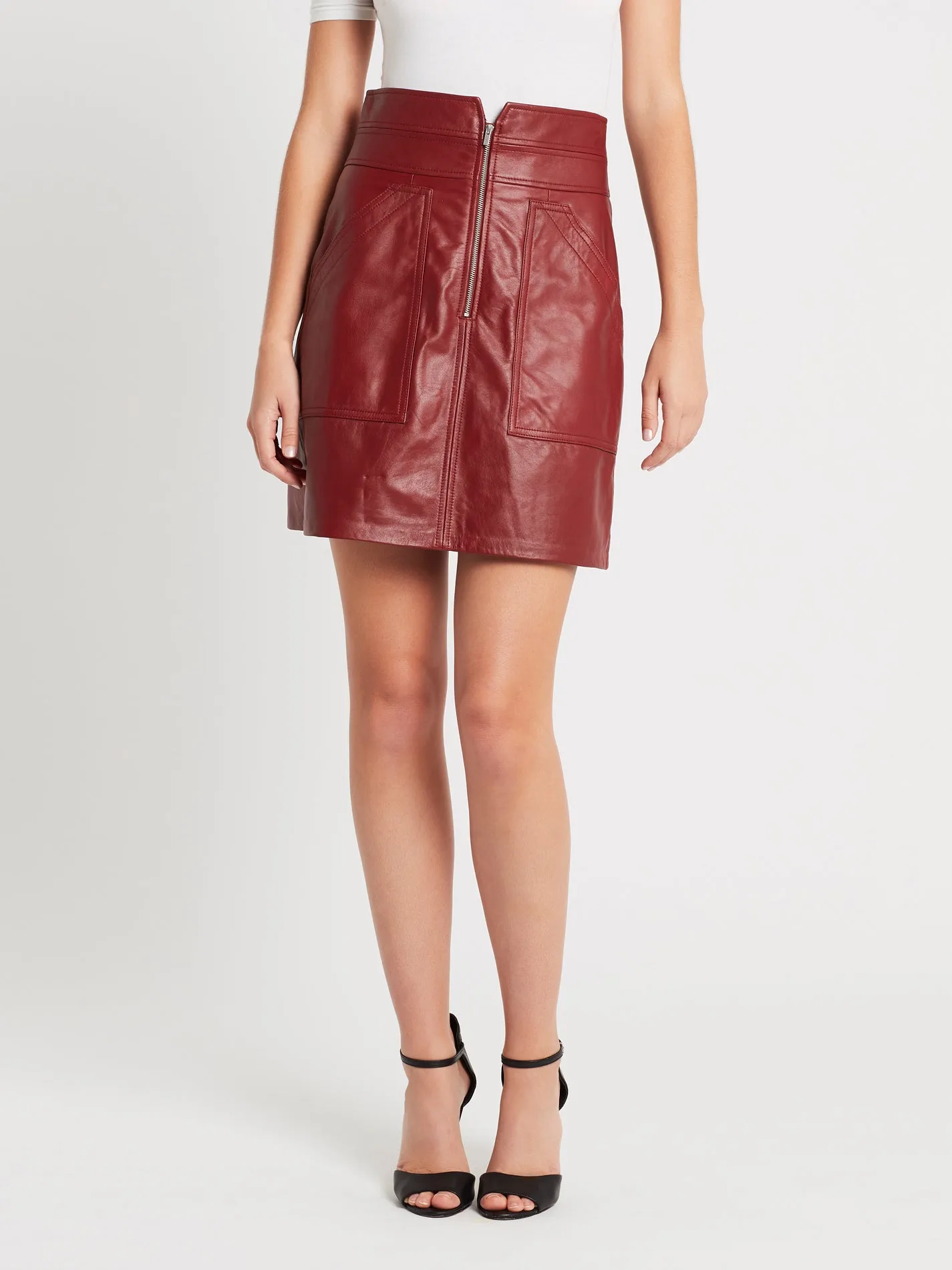 Spice Leather Skirt