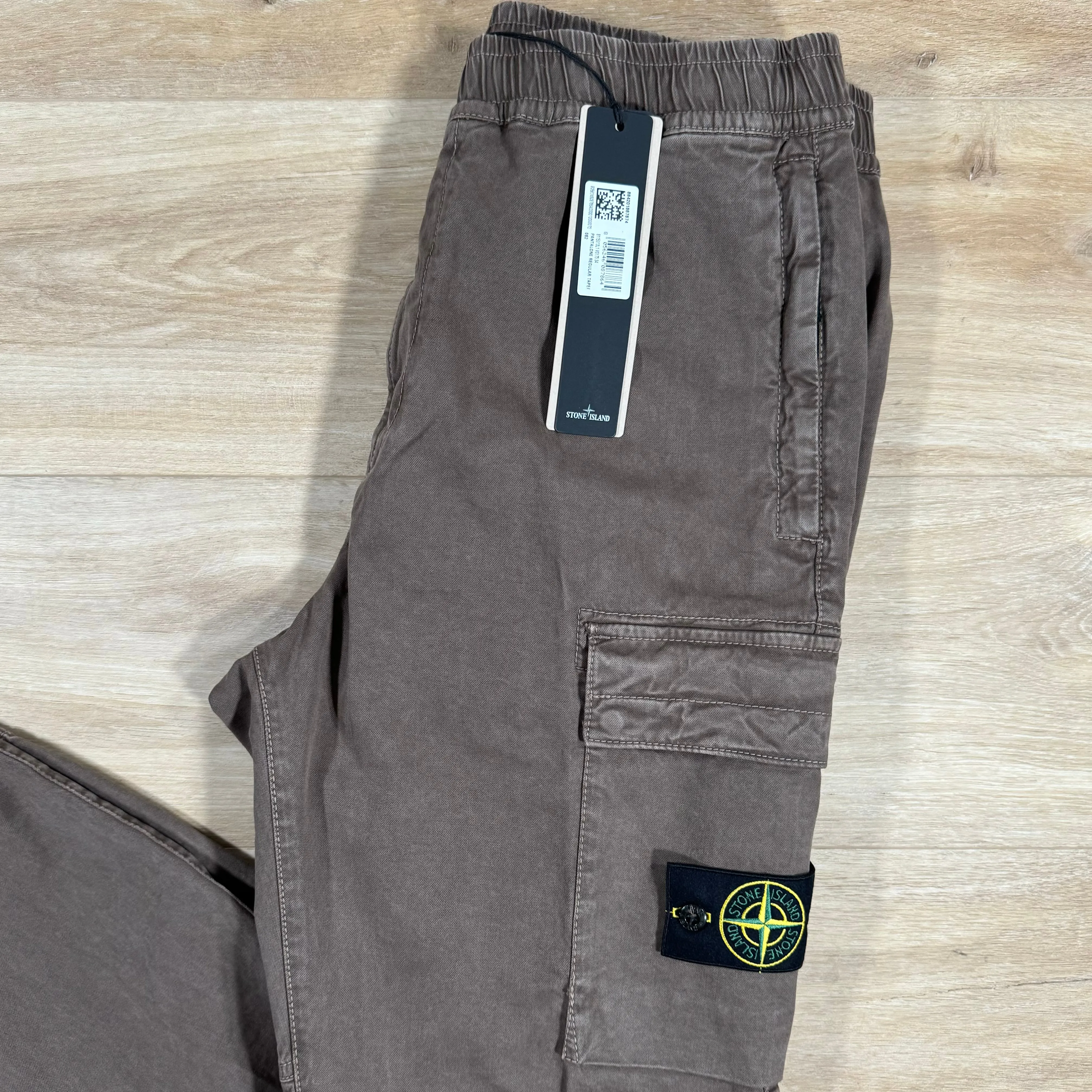 Stone Island Stretch Cargo Pants in Walnut Brown