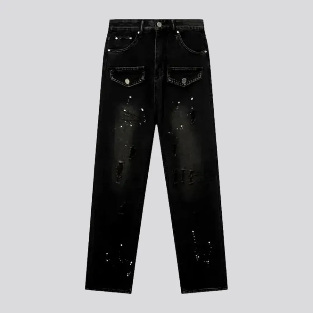 Street painted jeans
 for women