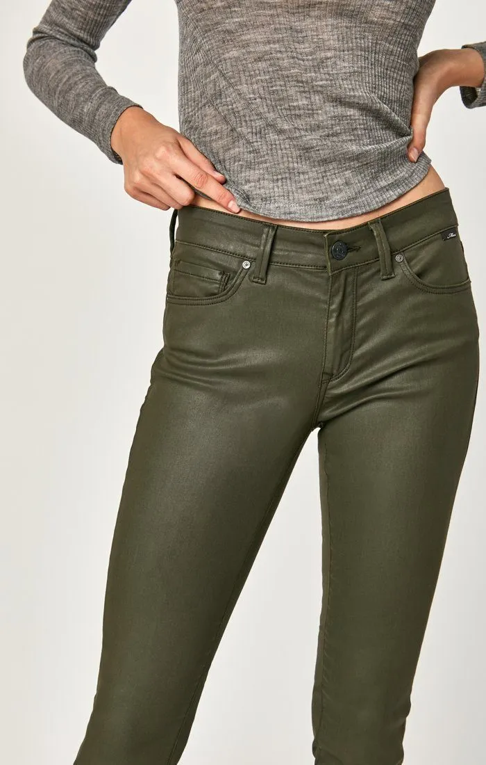 TESS SUPER SKINNY IN KHAKI JEATHER