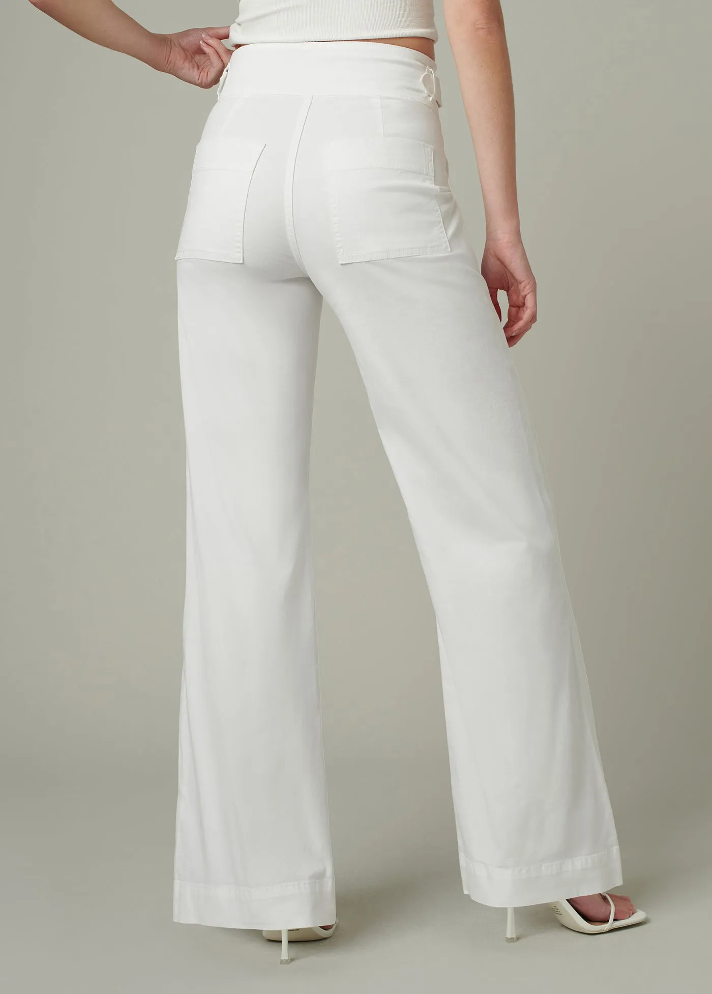 THE DOUBLE BUCKLE WIDE LEG SAILOR PANT