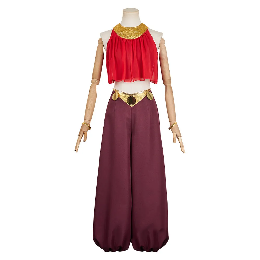 The Legend of Zelda: Echoes of Wisdom 2024 Princess Zelda Women Red Outfit Cosplay Costume