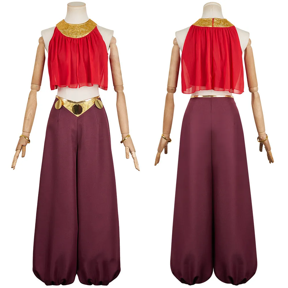 The Legend of Zelda: Echoes of Wisdom 2024 Princess Zelda Women Red Outfit Cosplay Costume