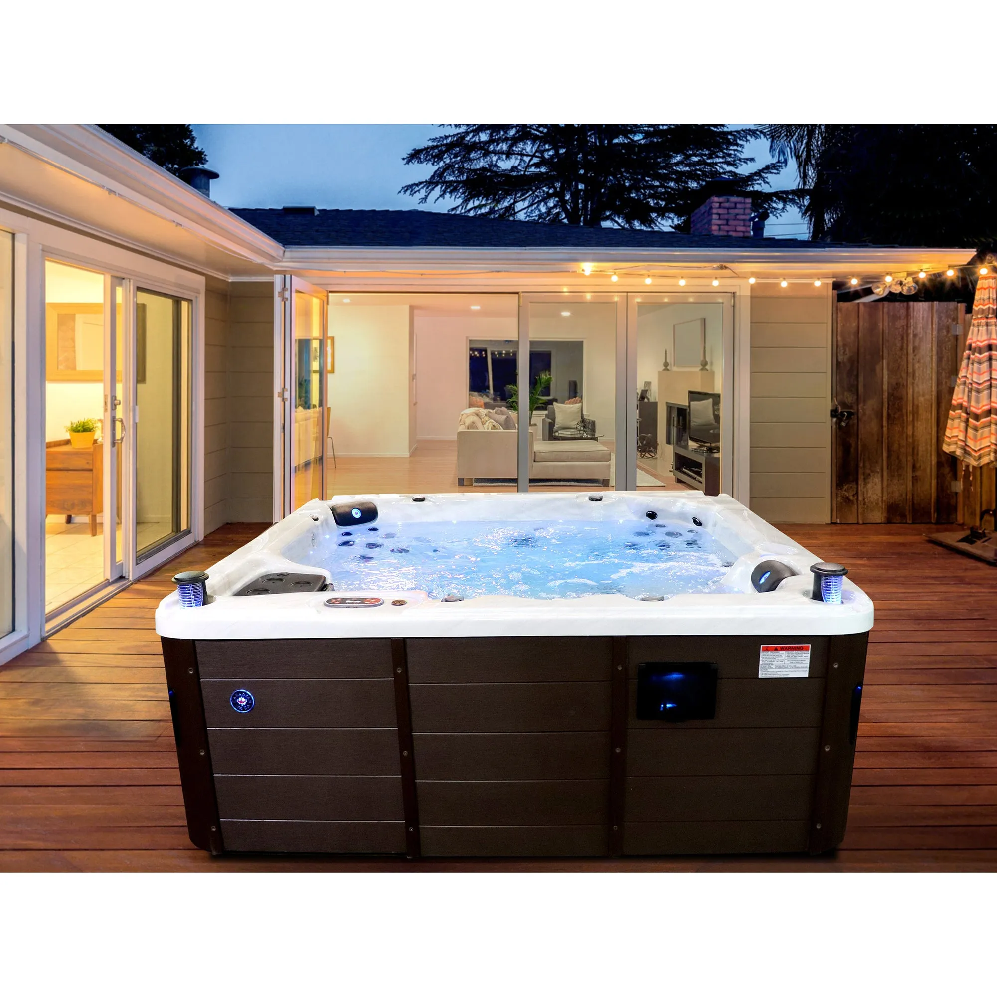 Thunder Bay AI Hot Tub | 5-6 Person 44-Jet | 219 x 219 cm