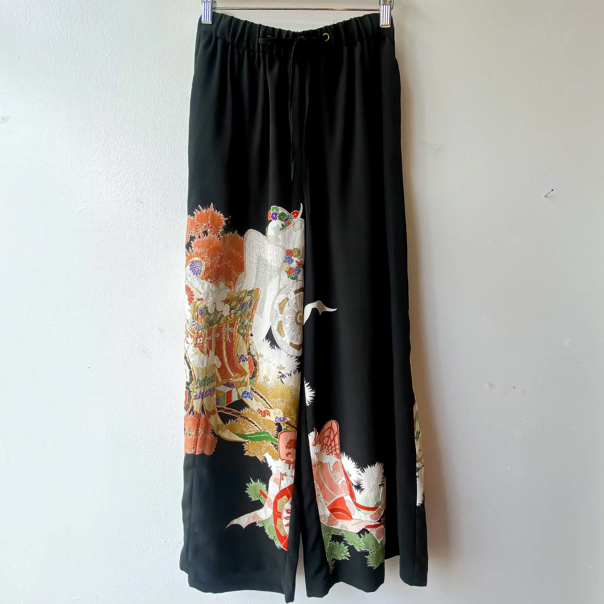 Tsumugi | Vintage Silk Kimono Two Piece | TP6 - Black