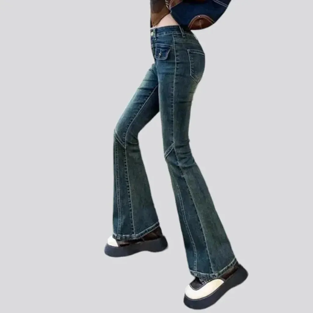 Vintage women's dark-wash jeans