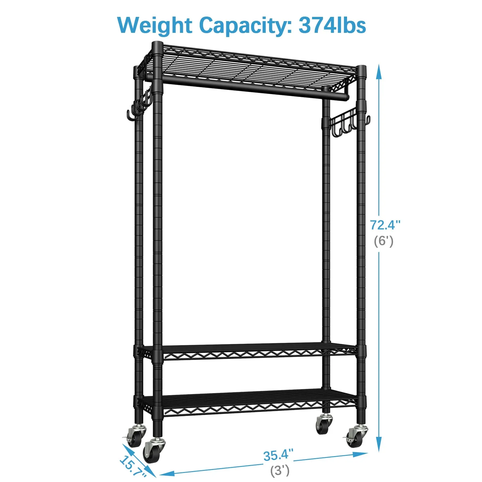 VIPEK R1 Rolling Garment Rack