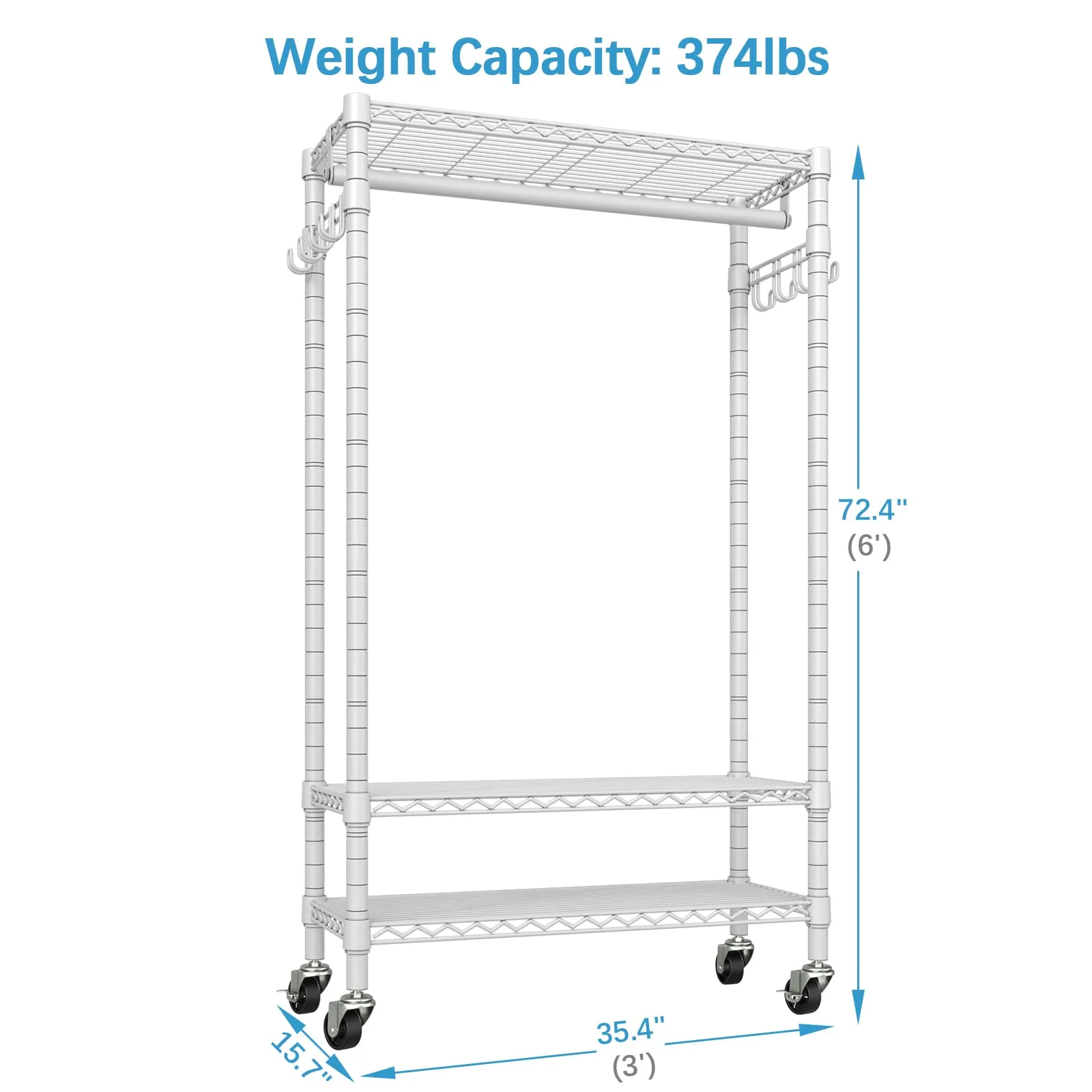 VIPEK R1 Rolling Garment Rack