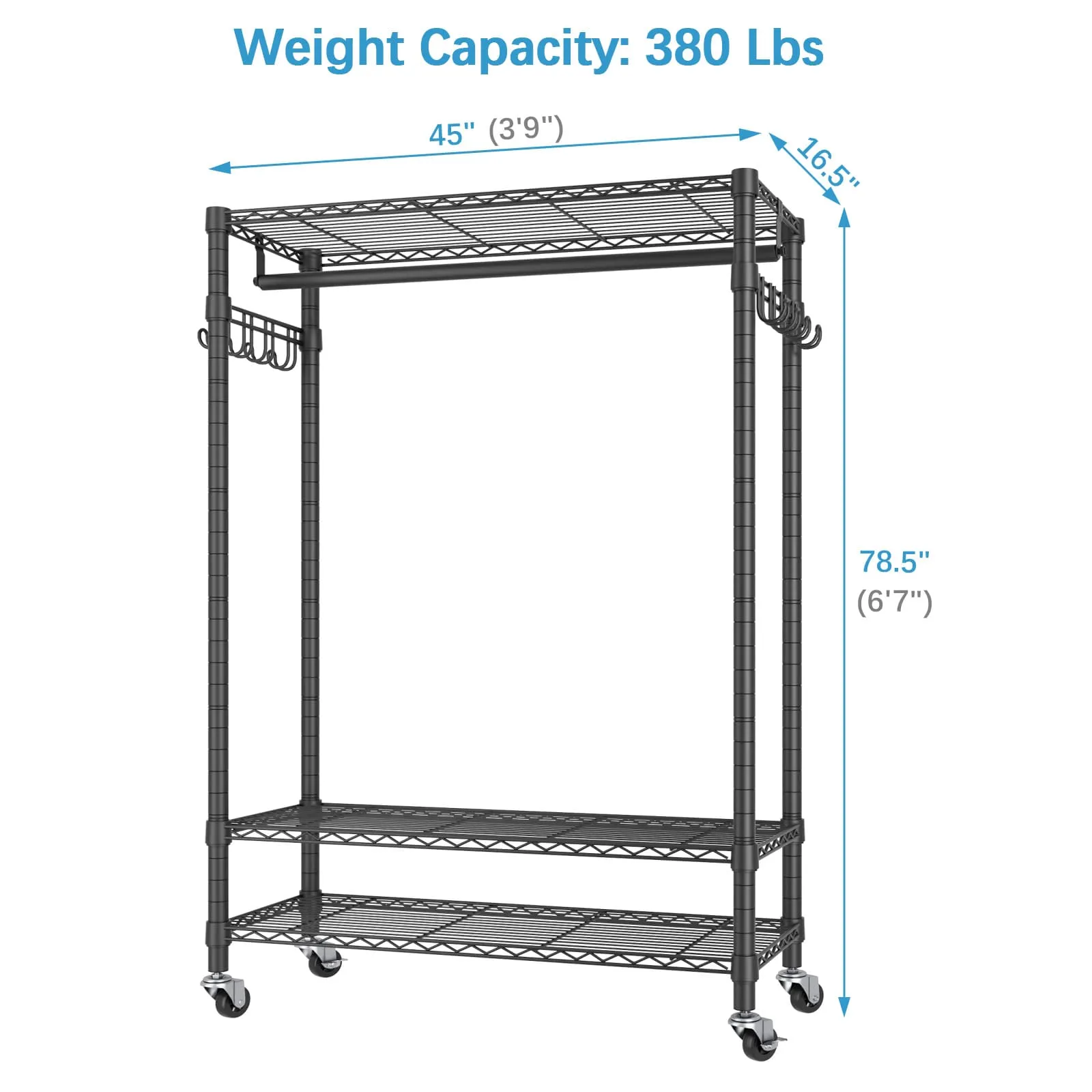 VIPEK R1 Rolling Garment Rack