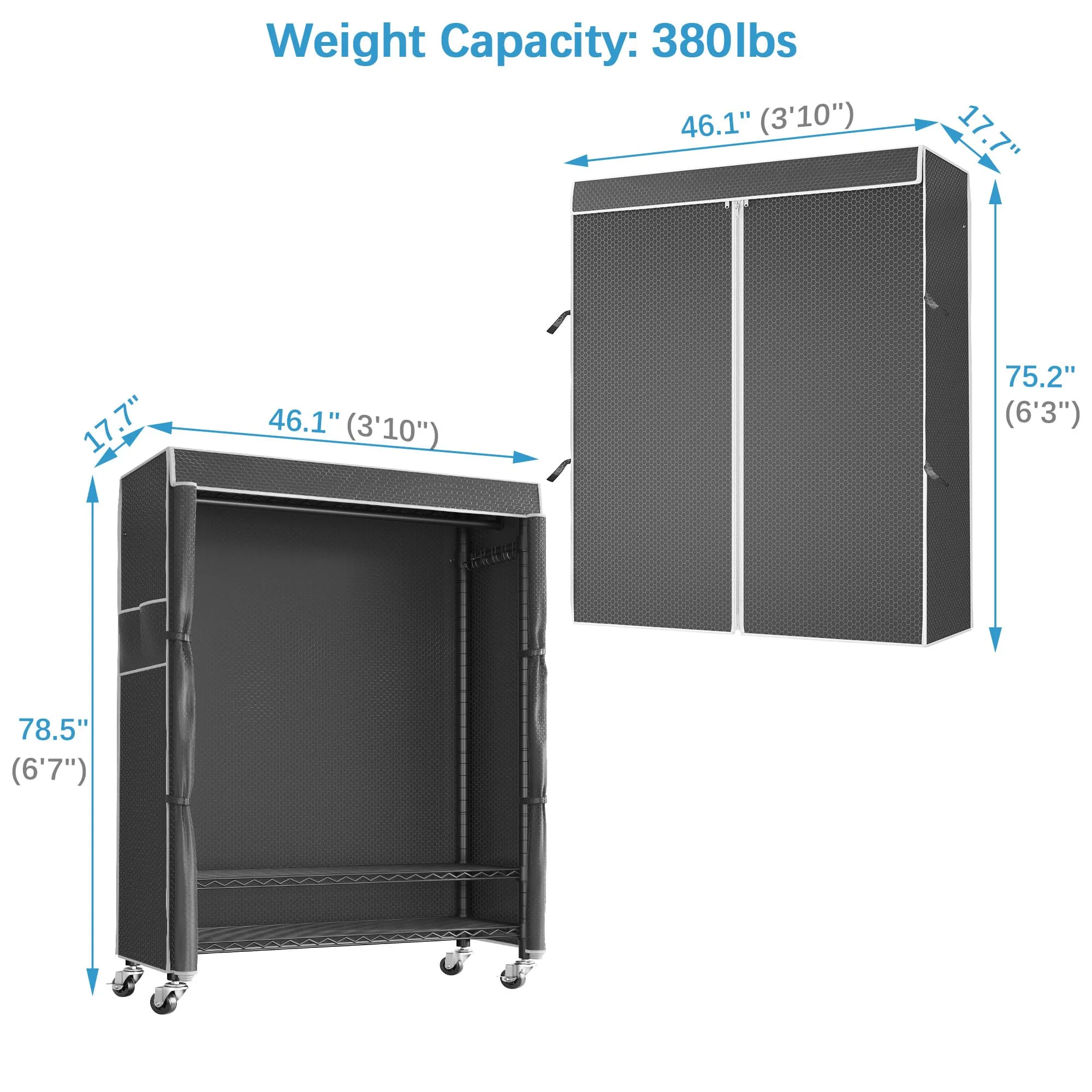 VIPEK R1C Rolling Garment Rack