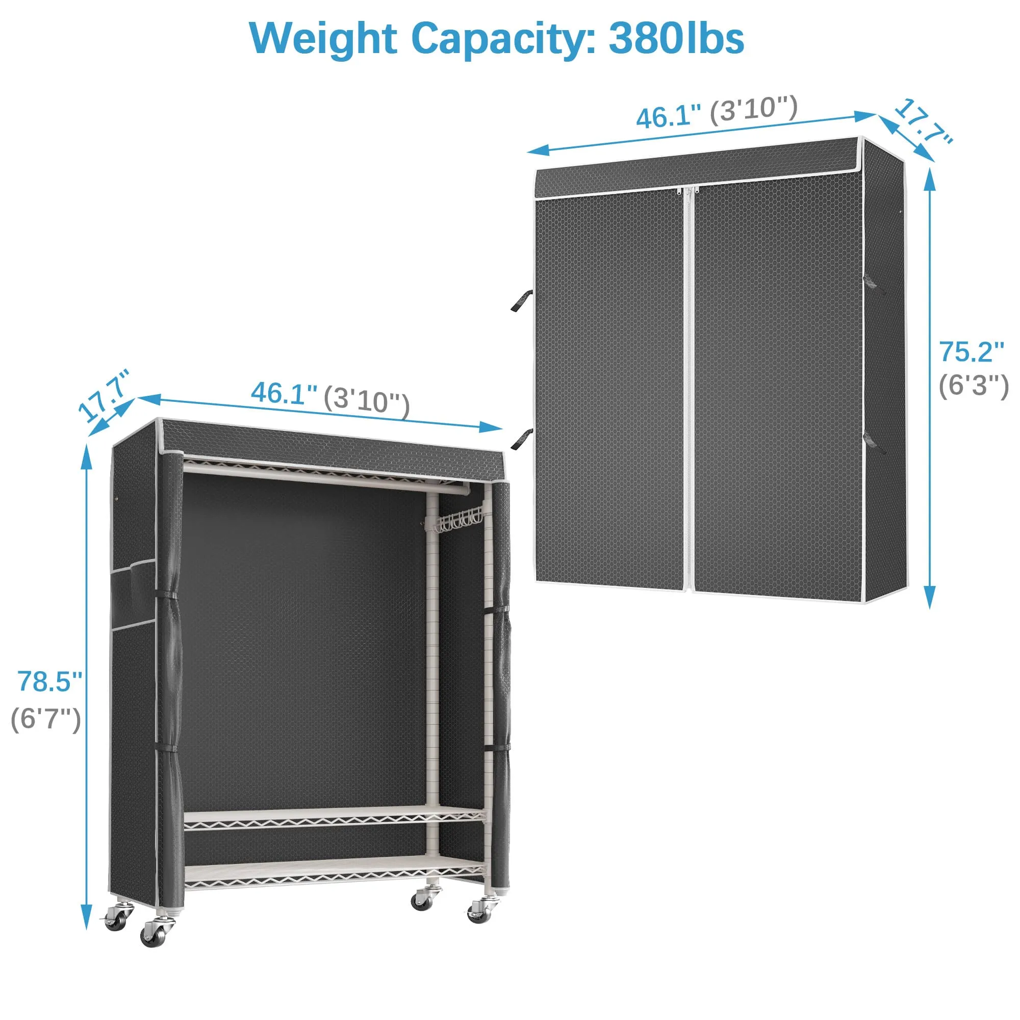 VIPEK R1C Rolling Garment Rack