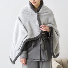 Warm Fleece 4Way Poncho Grey