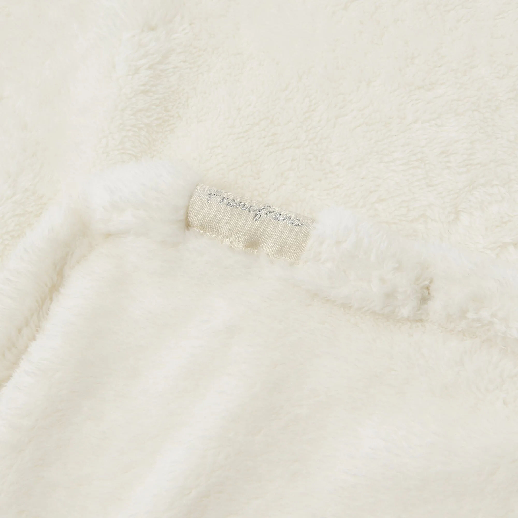 Warm Fleece 4Way Poncho White