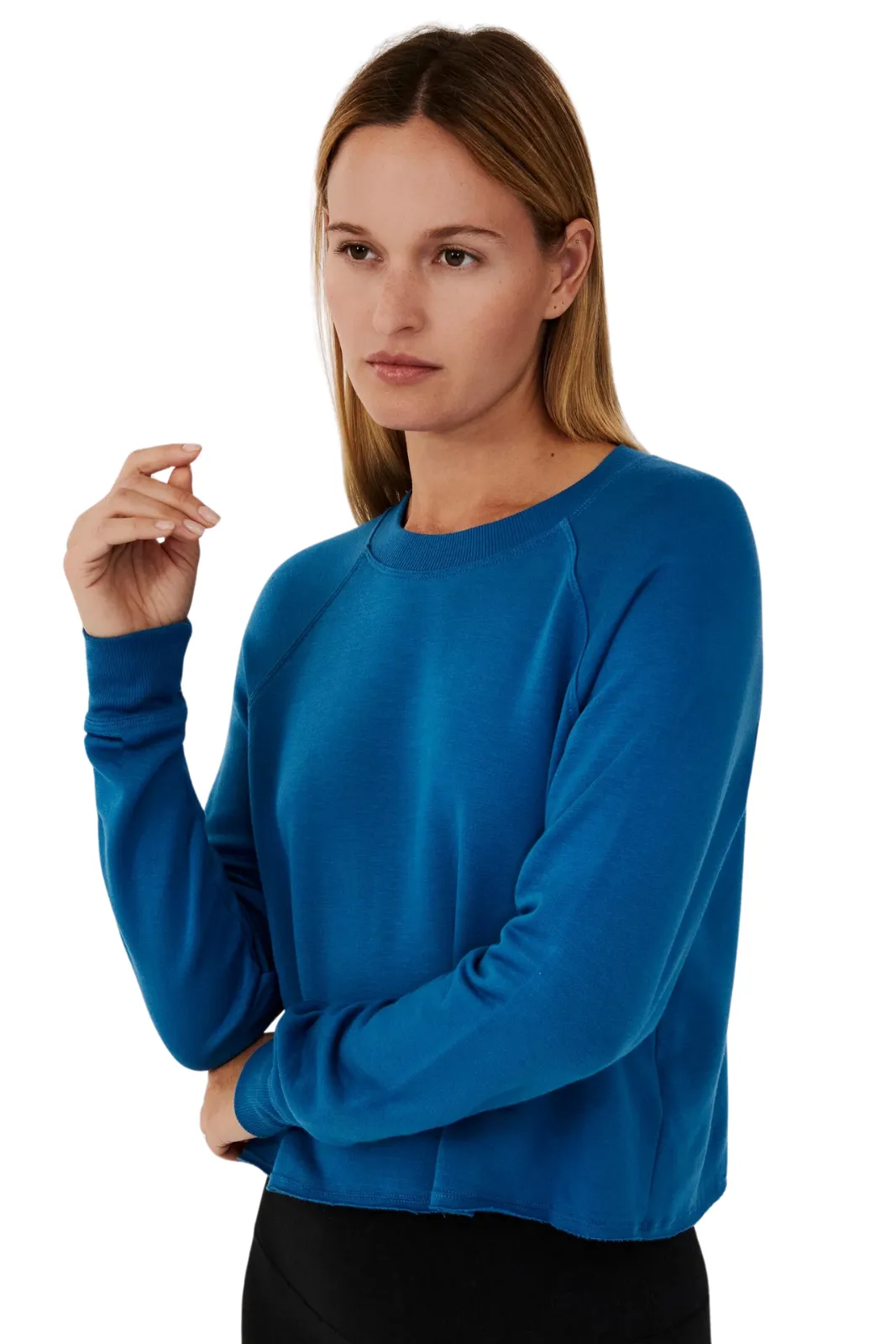 Warm Up Crop Fleece Sweatshirt